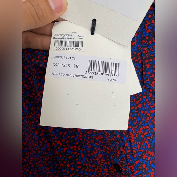 Kenzo Belted Silk Dress Micro Camo Pockets - Picture 10 of 16